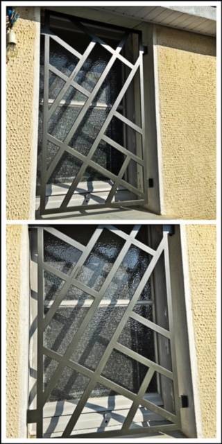 Grille de fenêtre sur mesure  défense, protection, sécurité fenêtre